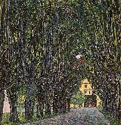 Gustav Klimt Avenue in Schloss Kammer Park painting